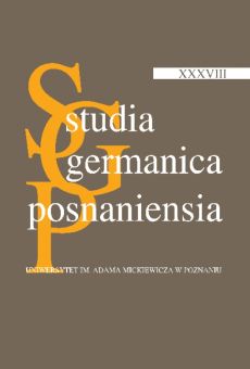 Studia Germanica Posnaniensia, v. XXXVIII. STUDIEN ZUR DEUTSCHEN GRAMMATIK – IN MEMORIAM JÓZEF DARSKI (1941–2016)