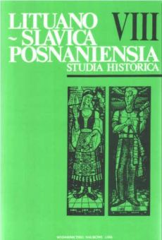 Lituano-Slavica Posnaniensia. Studia Historica VIII