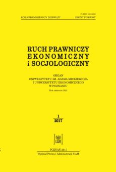 Ruch Prawniczy, Ekonomiczny i Socjologiczny 1/2017