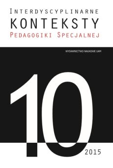 Interdyscyplinarne Konteksty Pedagogiki Specjalnej 10/2015. Dyskurs emancypacyjny w pedagogice specjalnej cz.1