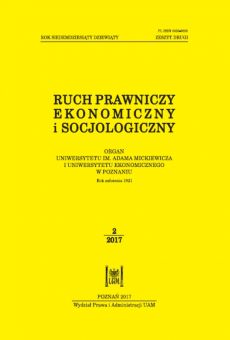 Ruch Prawniczy, Ekonomiczny i Socjologiczny 2/2017