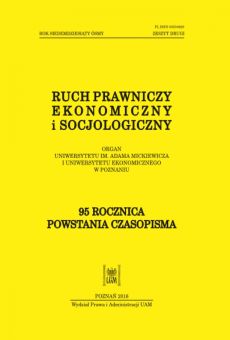 Ruch Prawniczy, Ekonomiczny i Socjologiczny 2/2016