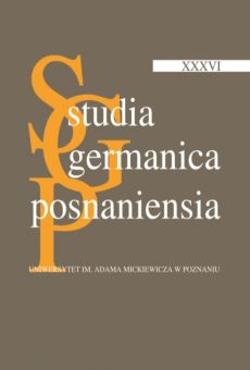 Studia Germanica Posnaniensia, v. XXXVI