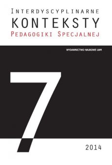 Interdyscyplinarne Konteksty Pedagogiki Specjalnej 7/2014