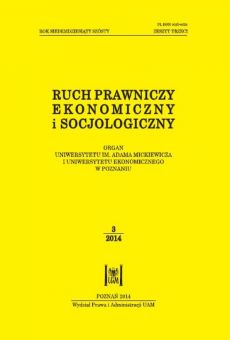 Ruch Prawniczy, Ekonomiczny i Socjologiczny 3/2014
