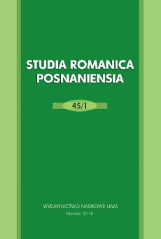 Studia Romanica Posnaniensia 45/1. Raconter les émotions / Raccontare le emozioni