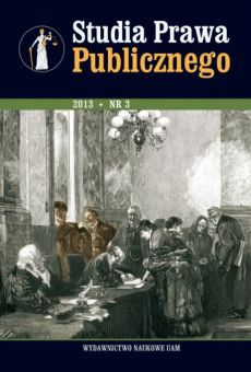 Studia Prawa Publicznego 3(3)/2013