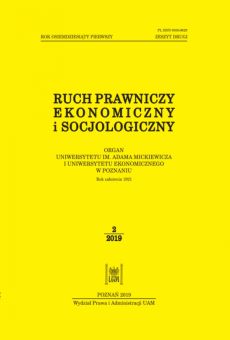 Ruch Prawniczy, Ekonomiczny i Socjologiczny 2/2019