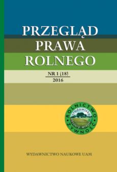Przegląd Prawa Rolnego 1(18)/2016