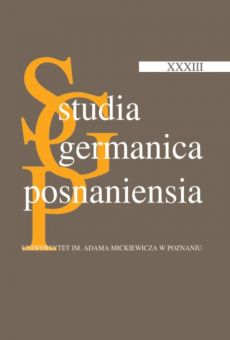Studia Germanica Posnaniensia, v. XXXIII