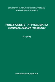 Functiones et Approximatio. Commentarii Mathematici 75.1 (2026) 
