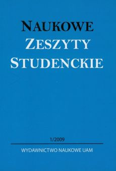 Naukowe Zeszyty Studenckie 1/2009