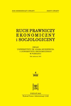 Ruch Prawniczy, Ekonomiczny i Socjologiczny 4/2022