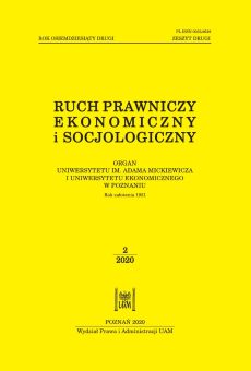 Ruch Prawniczy, Ekonomiczny i Socjologiczny 2/2020