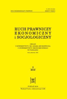 Ruch Prawniczy, Ekonomiczny i Socjologiczny 3/2019