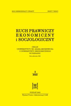 Ruch Prawniczy, Ekonomiczny i Socjologiczny 3/2022