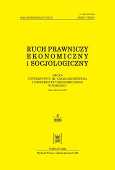 Ruch Prawniczy, Ekonomiczny i Socjologiczny 3/2020
