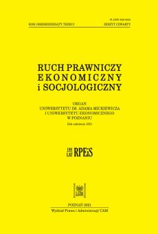 Ruch Prawniczy, Ekonomiczny i Socjologiczny 4/2021