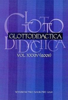 Glottodidactica, Vol. XXXIV (2008)