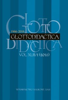 Glottodidactica, Vol. XLIII/1