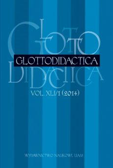 Glottodidactica, Vol. XLI/1