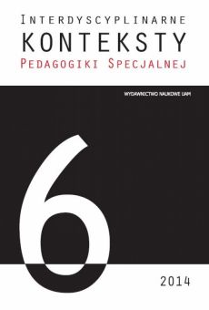 Interdyscyplinarne Konteksty Pedagogiki Specjalnej 6/2014