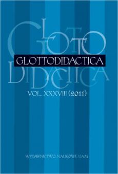 Glottodidactica, Vol. XXXVIII