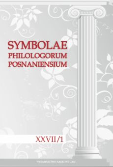 Symbolae Philologorum Posnaniensium, XXVII/1