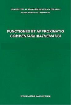 Functiones et Approximatio. Commentarii Mathematici - tom XXX (2002)