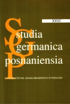 Studia Germanica Posnaniensia - v. XXIV