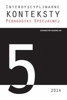 Interdyscyplinarne Konteksty Pedagogiki Specjalnej 5/2014