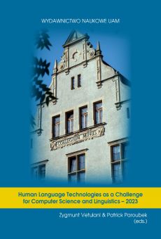 Human Language Technologies as a Challenge for Computer Science and Linguistics – 2023