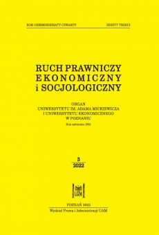 Ruch Prawniczy, Ekonomiczny i Socjologiczny 3/2022